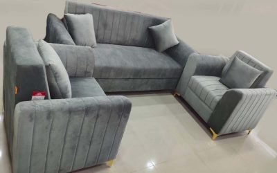 grey-velvet-five-seater-sofa-set
